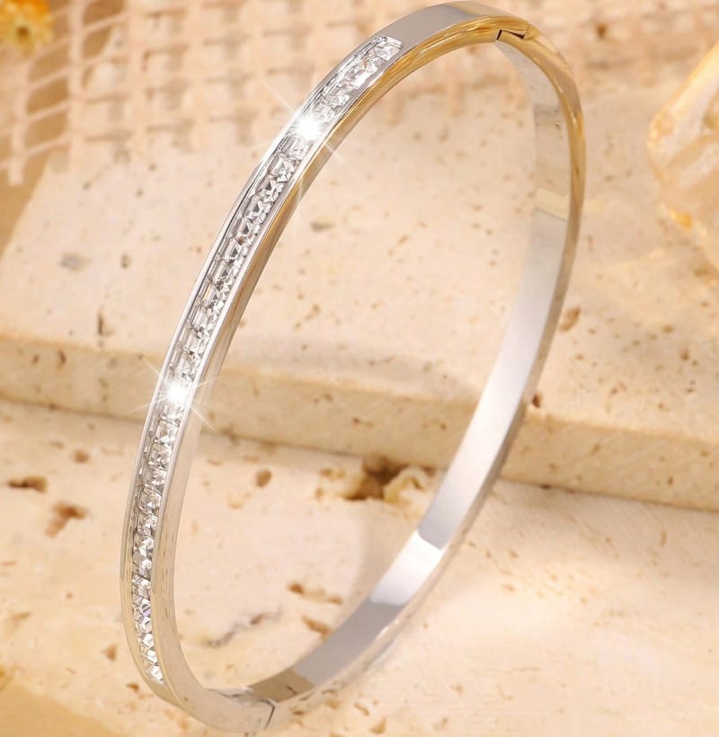 ✨ Light Luxury Stainless Steel Charm Bracelet Collection