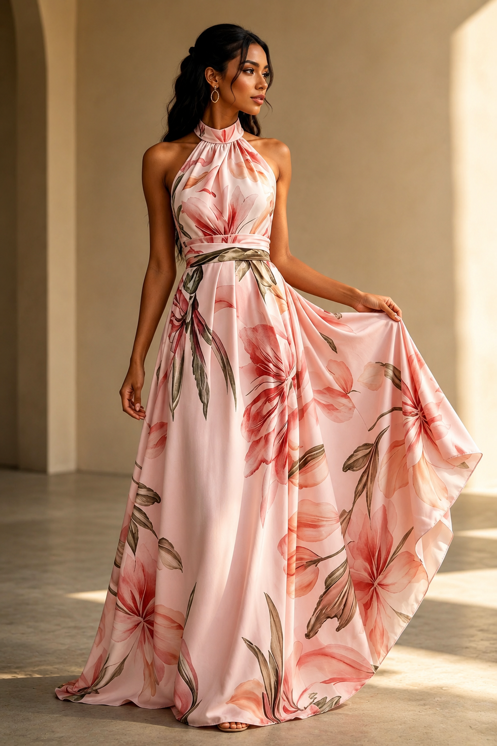 Faux-wind Elegant Slimming Maxi Dress For Women