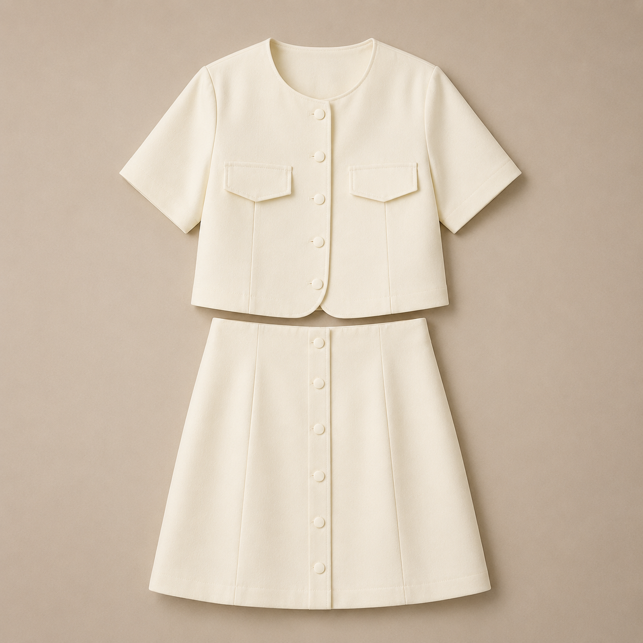 Blouse Women's Button-embellished Linen Blouse