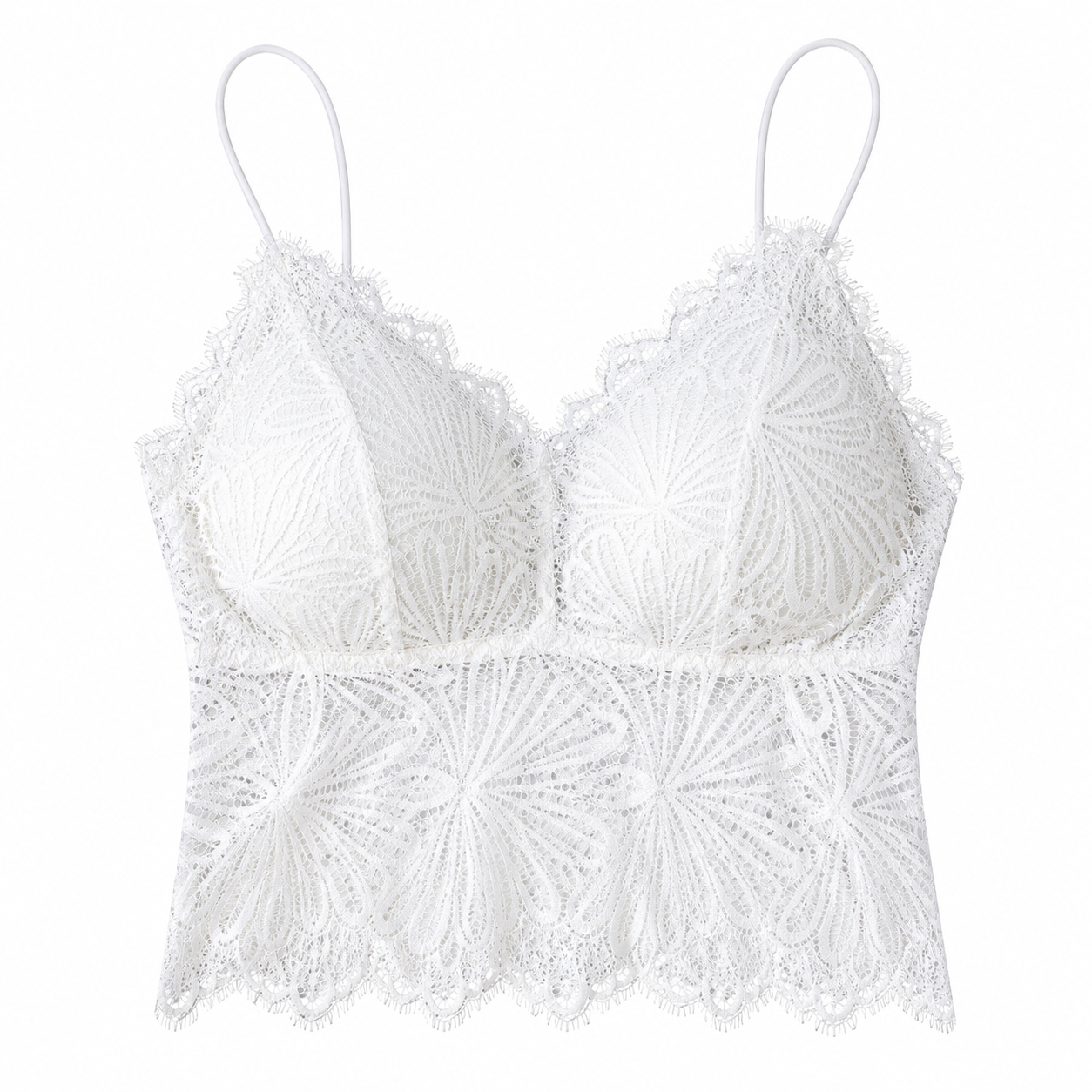 Lace Anti-Glare Underwear Women'S No Steel Ring Vest Beauty Back Base Suspender Bra