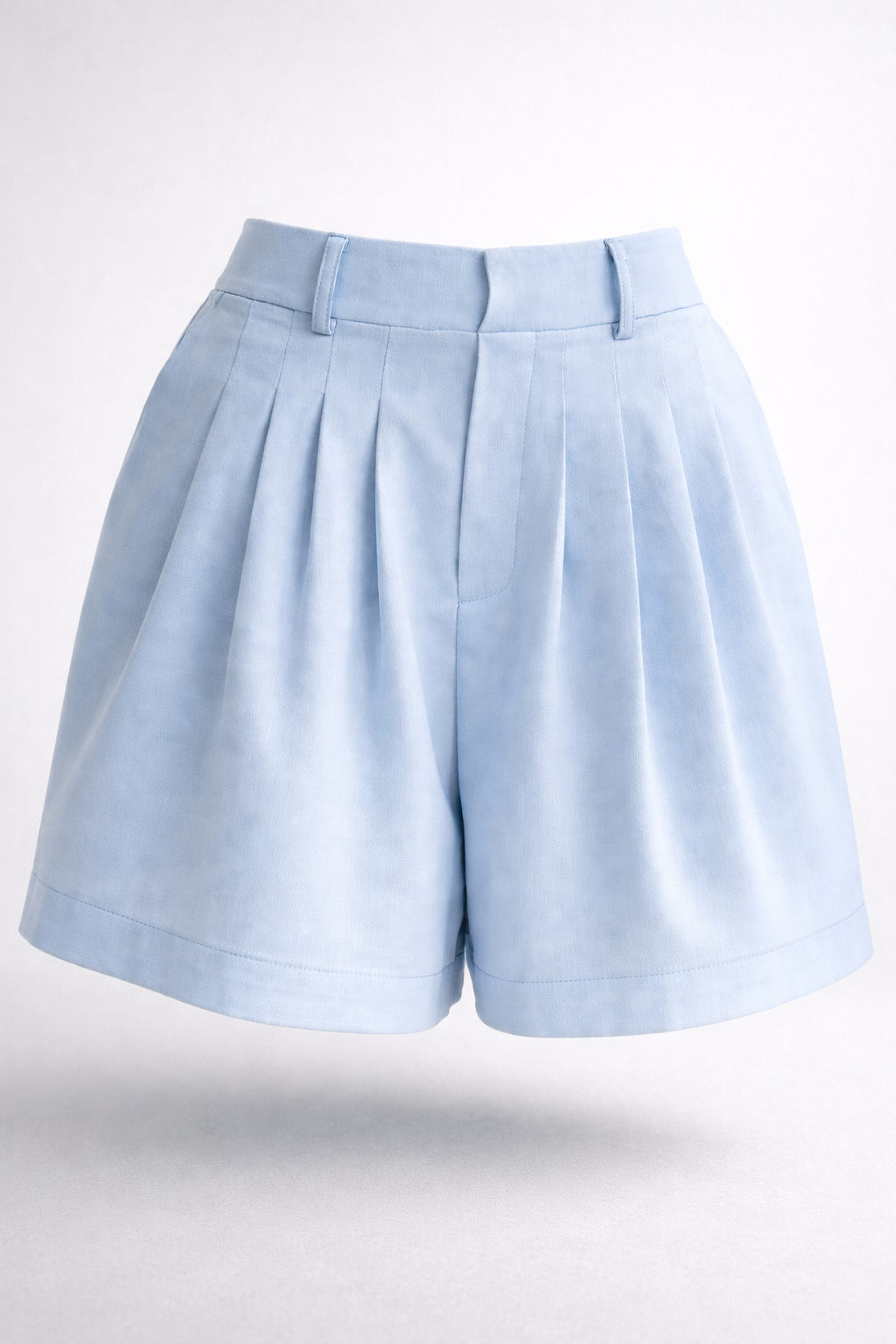 Women's Solid-Colored Casual Suit Wide-Leg Shorts