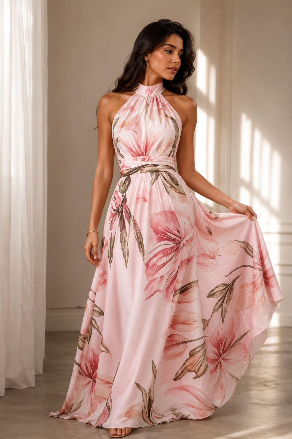 Faux-wind Elegant Slimming Maxi Dress For Women