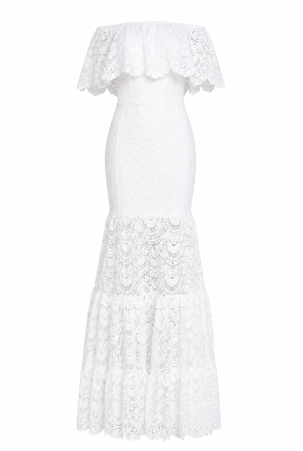 New Beach Dress Wish Dunhuang Hot Style Sexy Lace One-shoulder Beach Dress