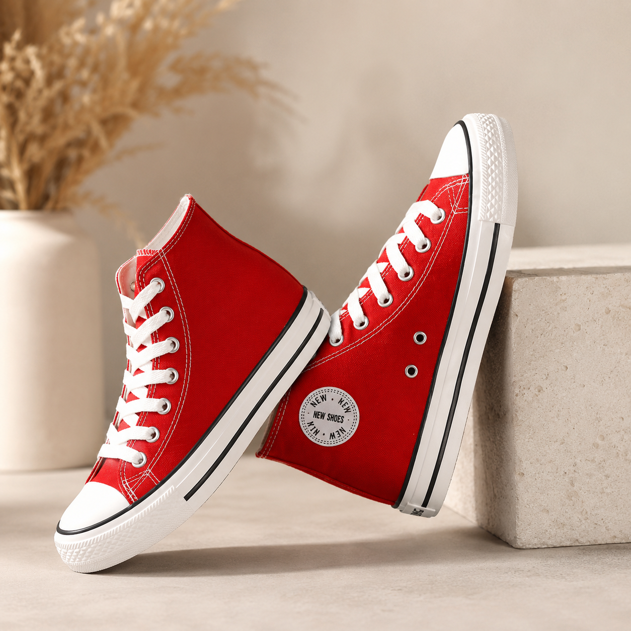 Women's Fashion High-top Canvas Shoes