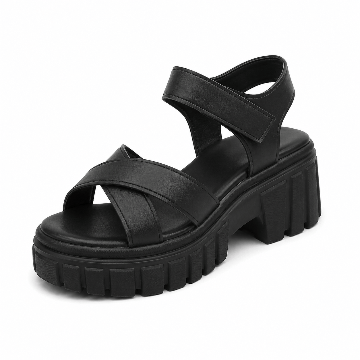 Signature Buckle Leather Sandals