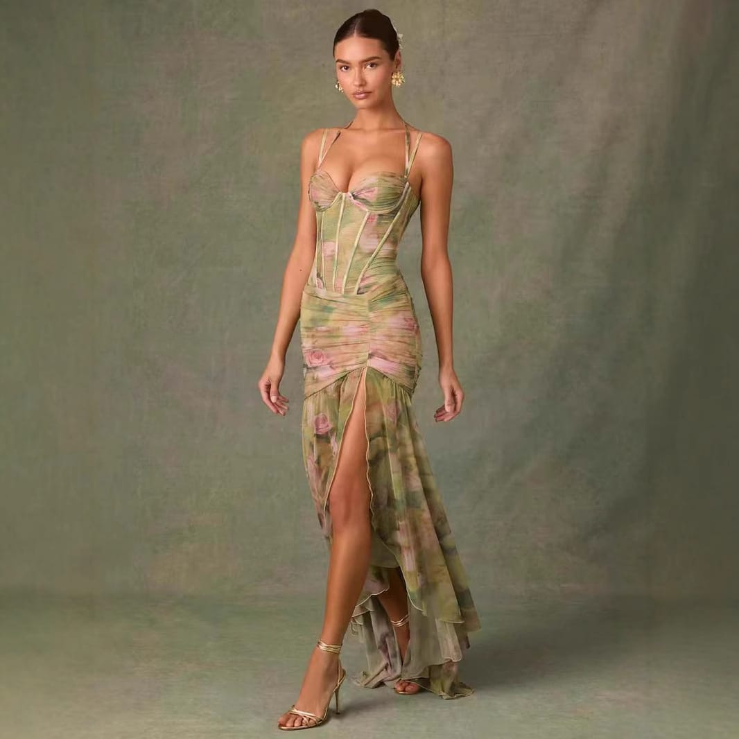 Women's Street Style Sleeveless Midi Dress