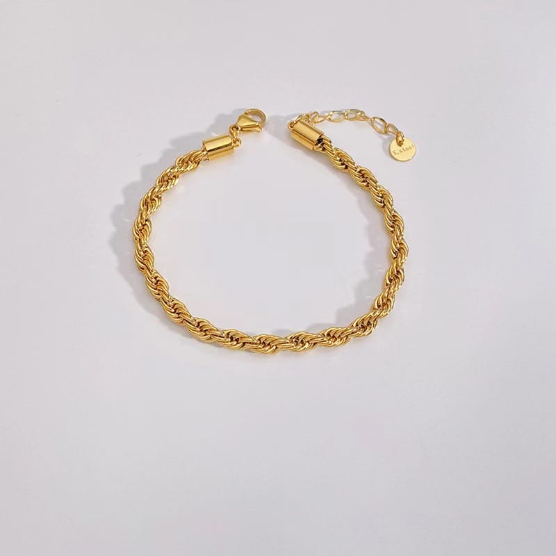 🔗 Titanium Steel Geometric Chain Bracelet