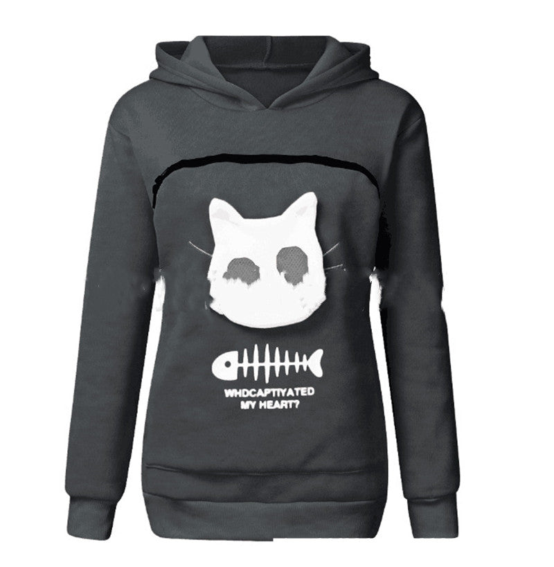 Cat Carrier Hoodie – Cozy Kangaroo Pouch for Your Furry Best Friend 🐱❤️
