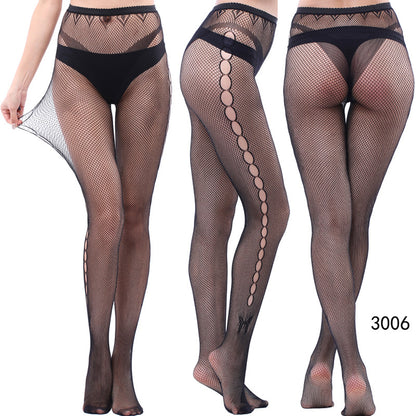 Women's Vintage Tattoo Lace Hollow Net Socks