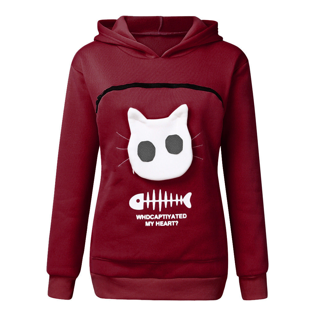 Cat Carrier Hoodie – Cozy Kangaroo Pouch for Your Furry Best Friend 🐱❤️