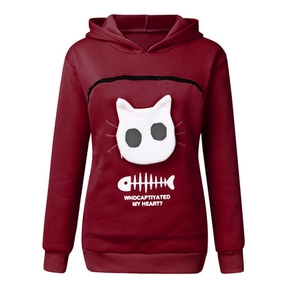 Cat Carrier Hoodie – Cozy Kangaroo Pouch for Your Furry Best Friend 🐱❤️