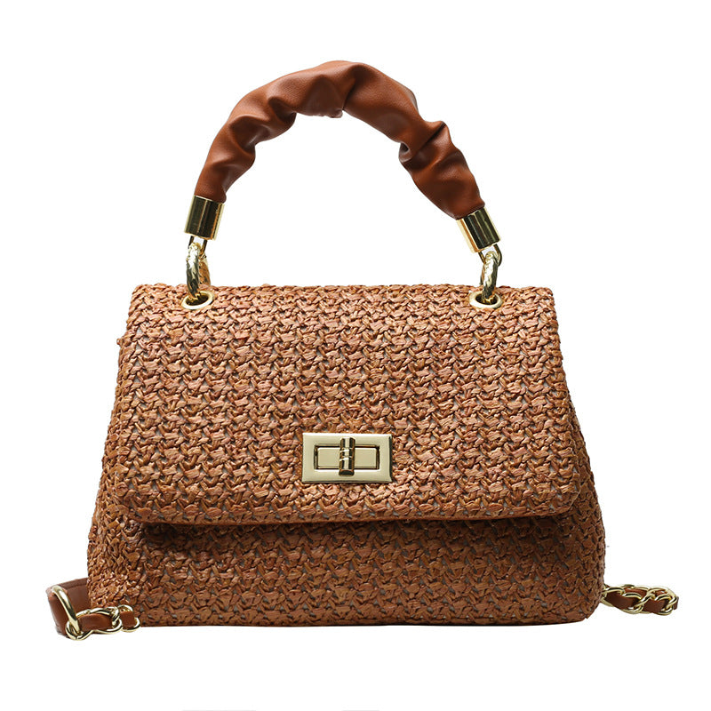 Fashion Fold Handbag Bag Woven Straw Bag Popular Holiday Beach Bag Fashion fold handbag bag woven straw bag popular holiday beach bag