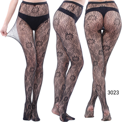 Women's Vintage Tattoo Lace Hollow Net Socks
