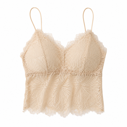 Lace Anti-Glare Underwear Women'S No Steel Ring Vest Beauty Back Base Suspender Bra