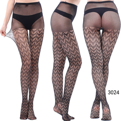 Women's Vintage Tattoo Lace Hollow Net Socks