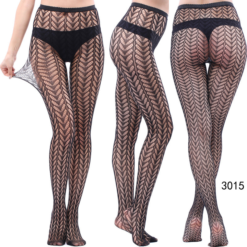 Women's Vintage Tattoo Lace Hollow Net Socks