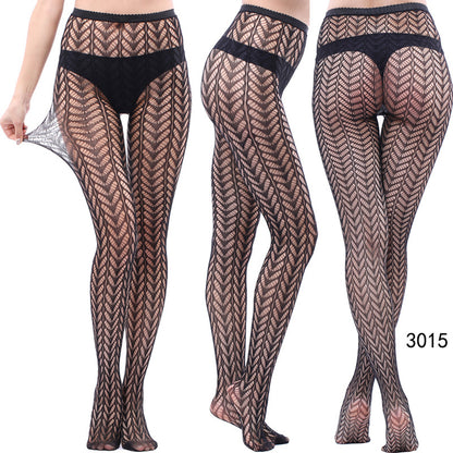 Women's Vintage Tattoo Lace Hollow Net Socks
