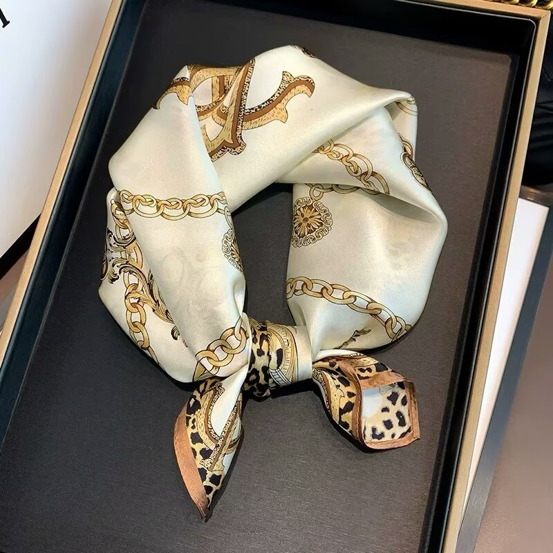 Women's Square Neck Protection Scarf Thin Scarf