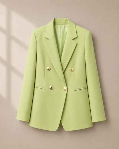 Women's Metal Buckle Suit Jacket