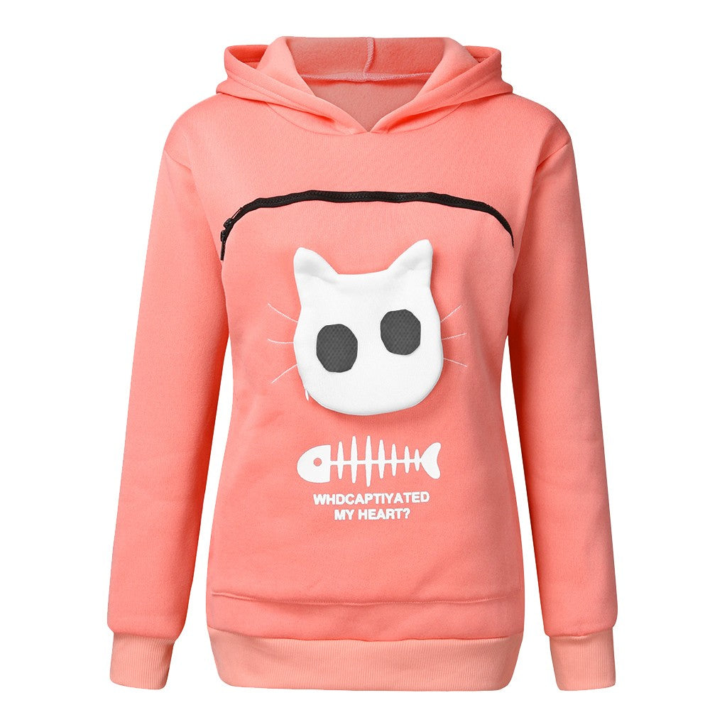 Cat Carrier Hoodie – Cozy Kangaroo Pouch for Your Furry Best Friend 🐱❤️