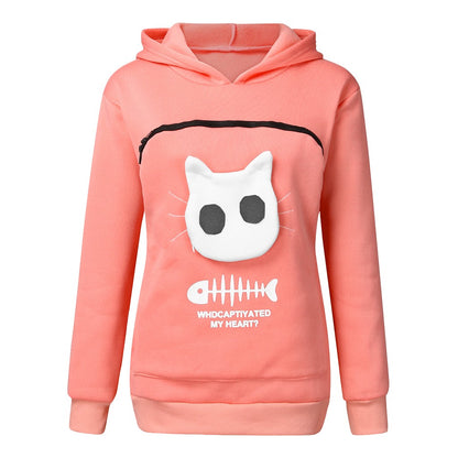 Cat Carrier Hoodie – Cozy Kangaroo Pouch for Your Furry Best Friend 🐱❤️