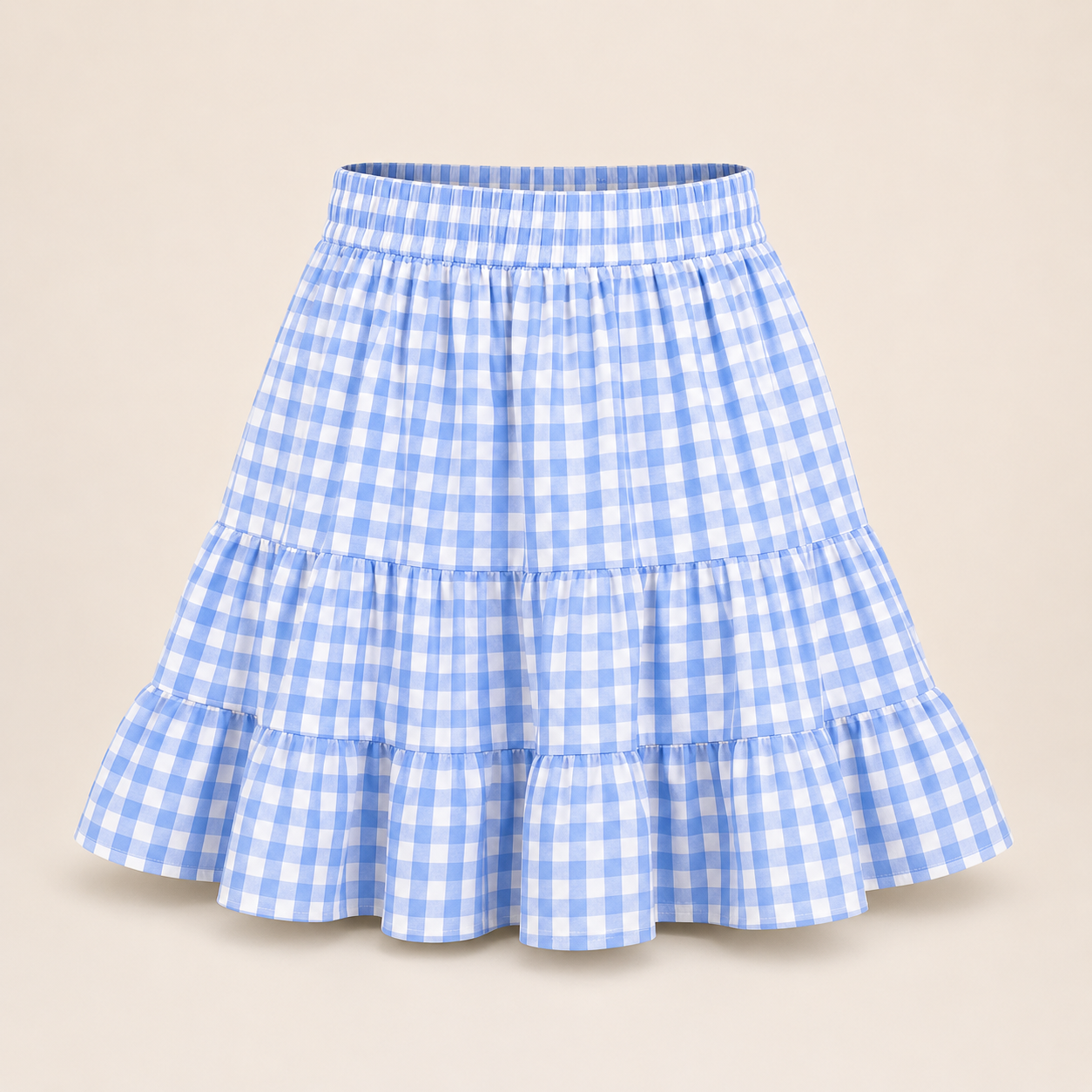 Women's Chaoyang Plaid Skirt High Waist