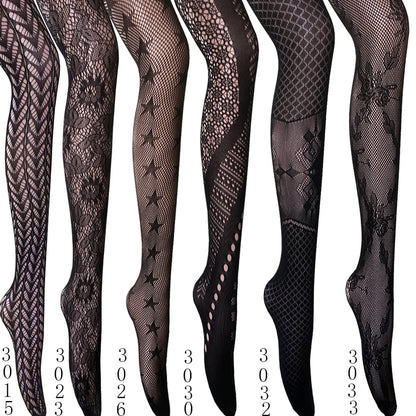 Women's Vintage Tattoo Lace Hollow Net Socks