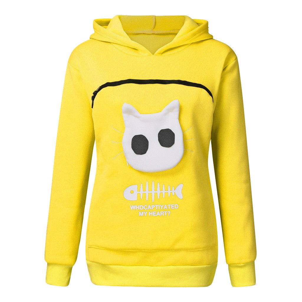 Cat Carrier Hoodie – Cozy Kangaroo Pouch for Your Furry Best Friend 🐱❤️