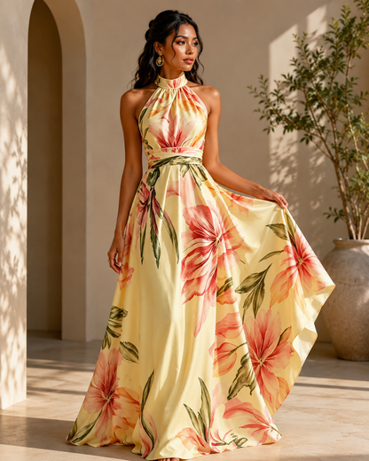 Faux-wind Elegant Slimming Maxi Dress For Women