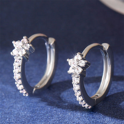 Women's Copper Micro Inlay Diamond Creative Earrings