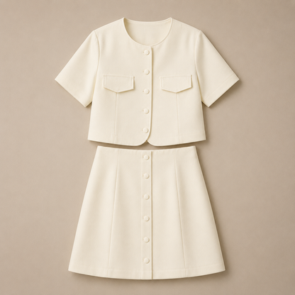 Blouse Women's Button-embellished Linen Blouse