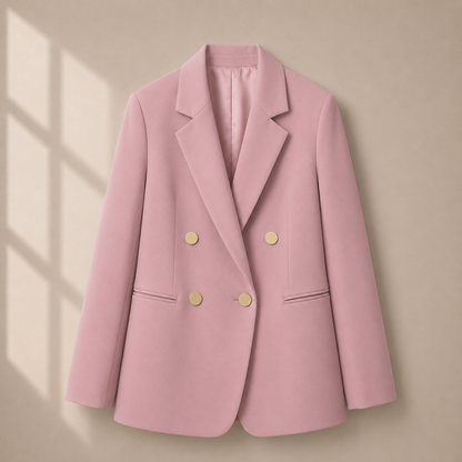 Women's Metal Buckle Suit Jacket