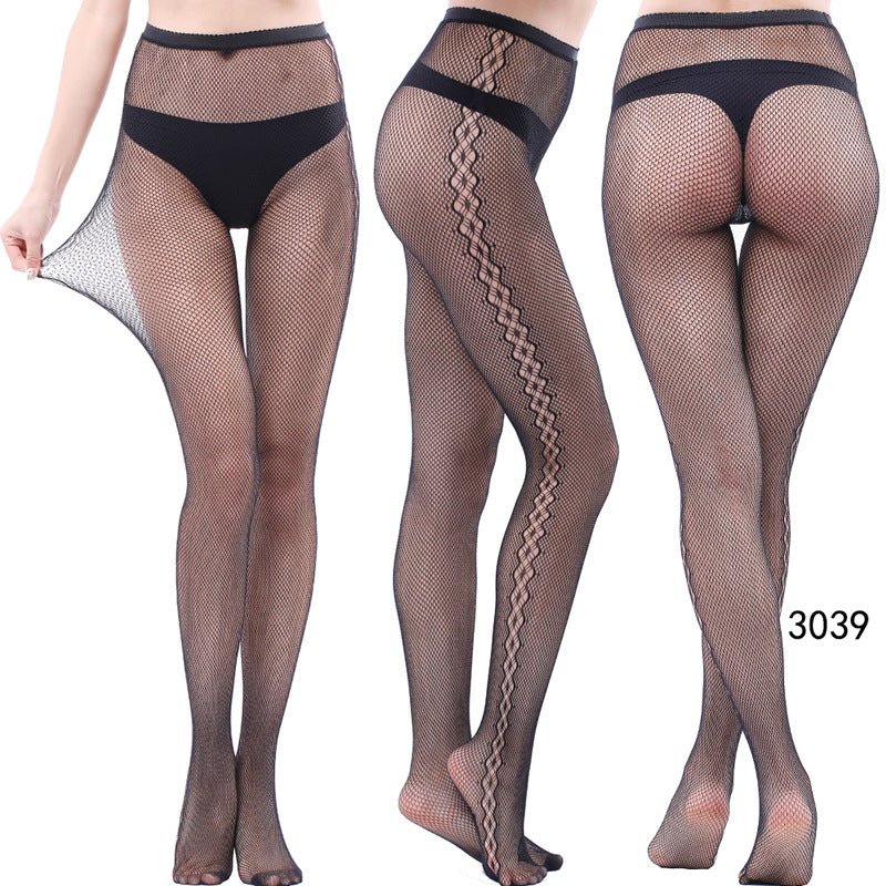 Women's Vintage Tattoo Lace Hollow Net Socks