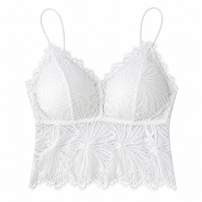 Lace Anti-Glare Underwear Women'S No Steel Ring Vest Beauty Back Base Suspender Bra