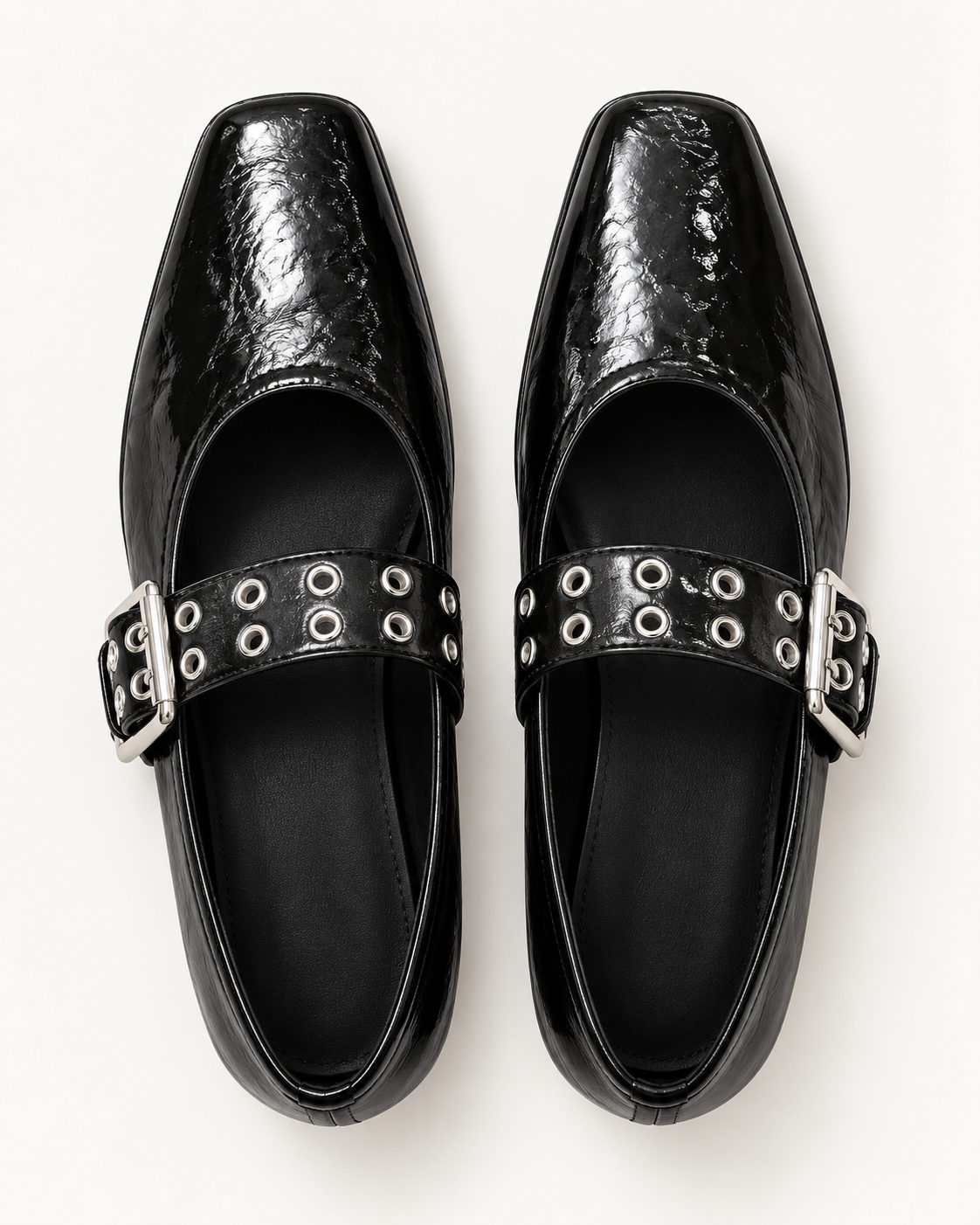 Eyelet Buckle Mary Jane Flats – product view 3