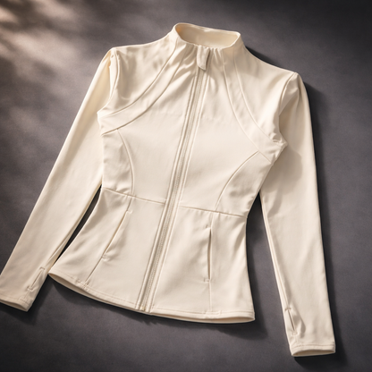 Autumn And Winter Professional Yoga Sports Coat Female Zipper Cardigan Suit