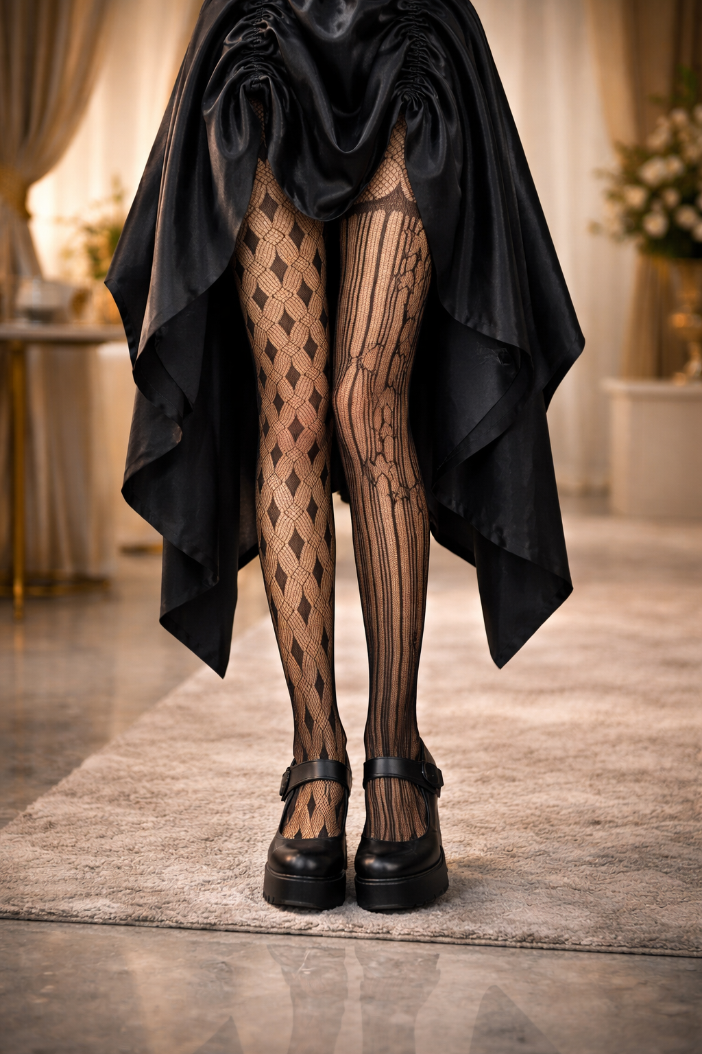 Women's Fashion Jacquard Fishnet Stockings Stockings