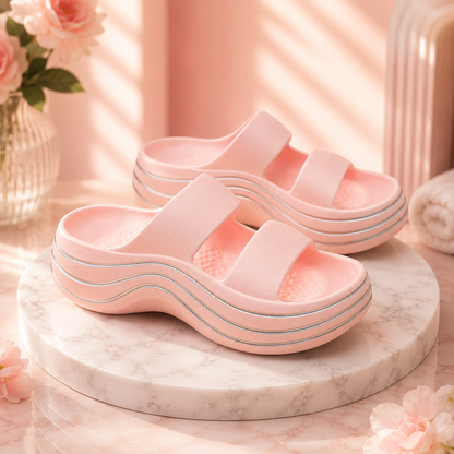 🌈 Color-Block Cloud Comfort Slides