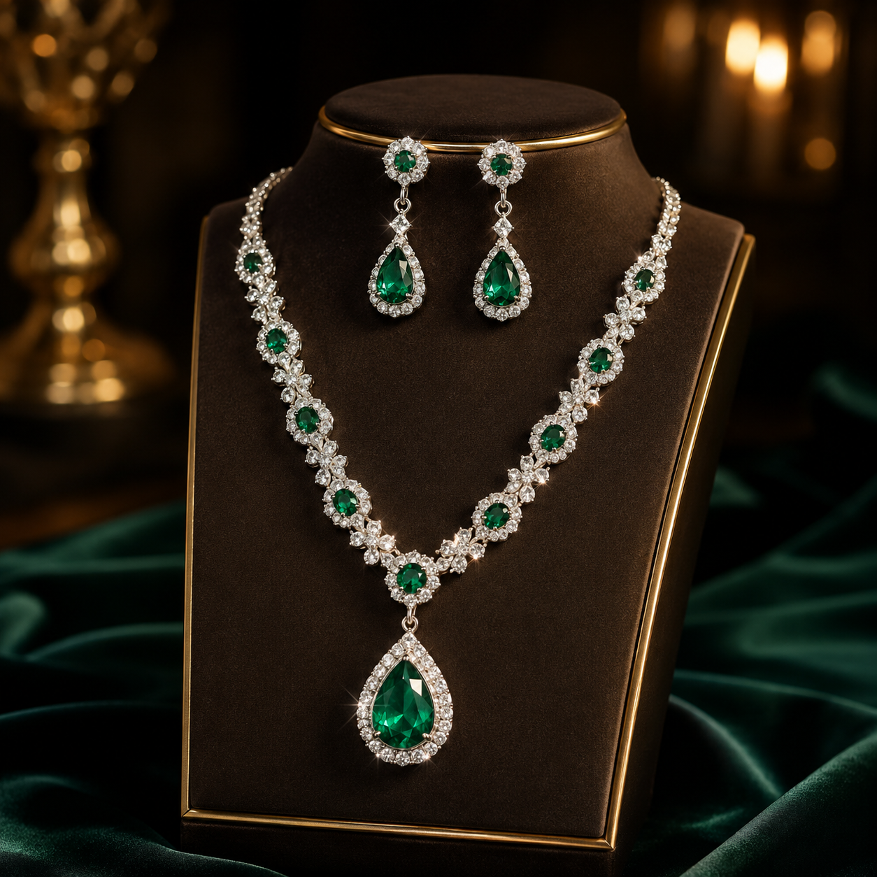 Blue Zirconia Necklace For Women