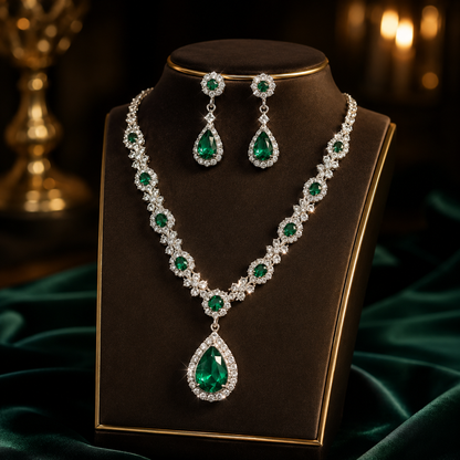 Blue Zirconia Necklace For Women