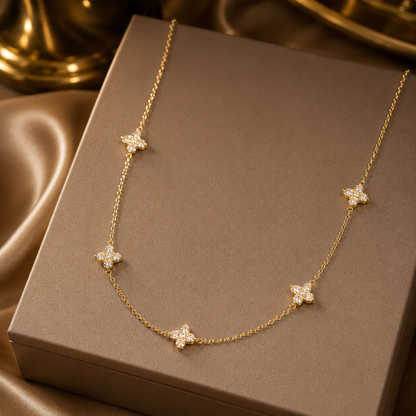 Sterling Silver Four-leaf Clover Necklace