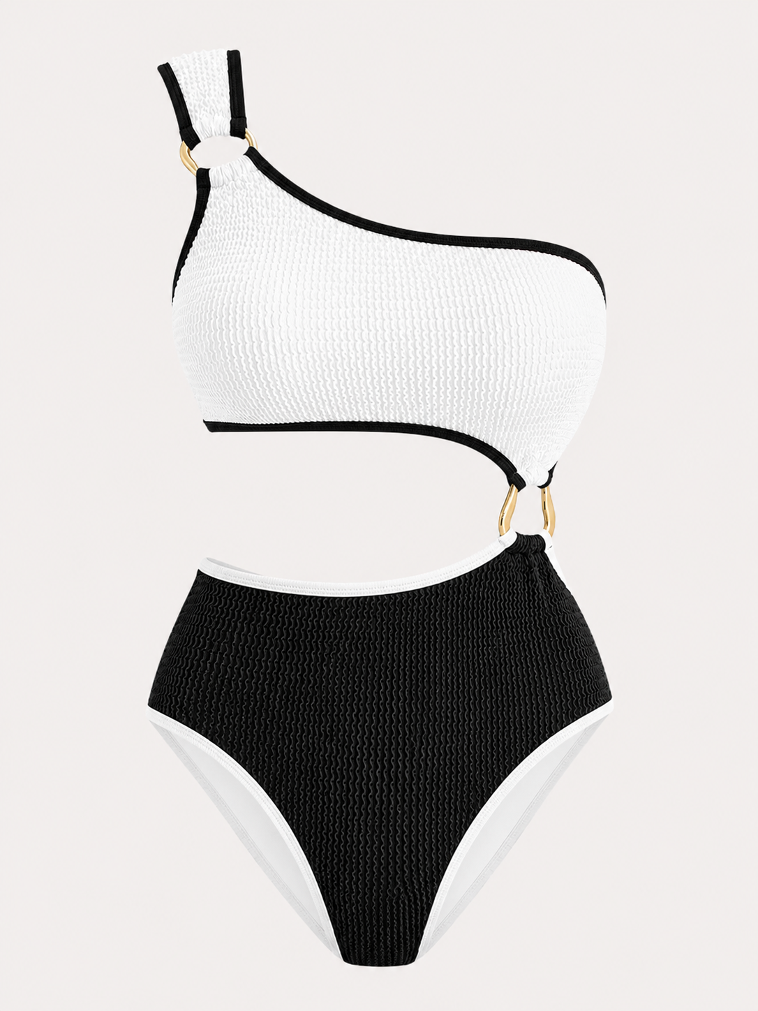 Color Contrast Patchwork Bikini Swimsuit Suit