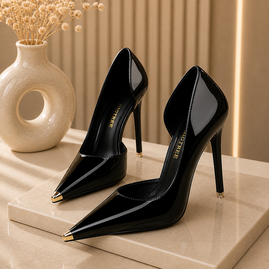 Women's Fashion Simple Hollow Low-cut High Heels