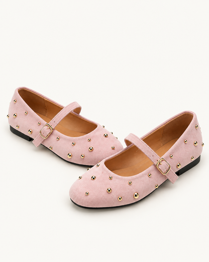 Studded Mary Jane Ballerinas