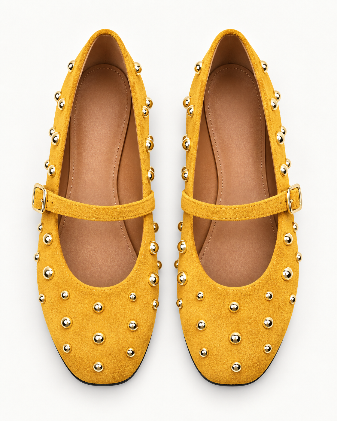 Studded Mary Jane Ballerinas