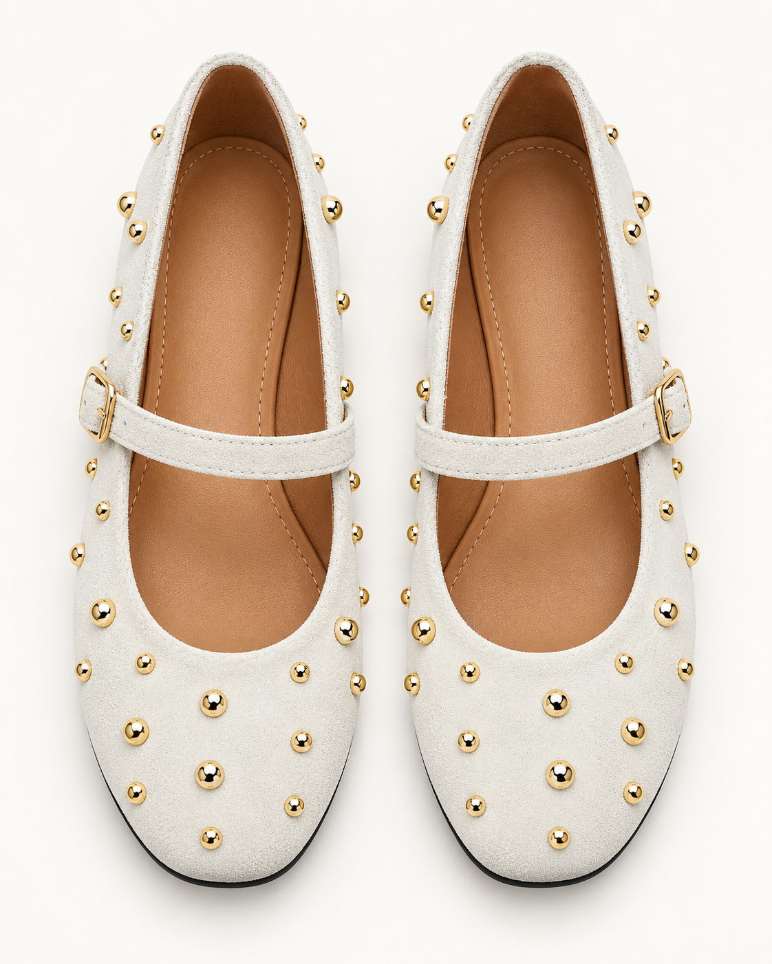 Studded Mary Jane Ballerinas