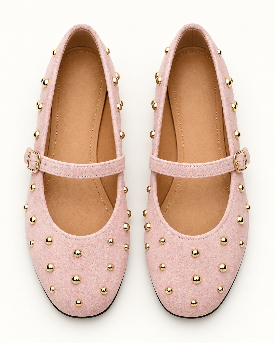 Studded Mary Jane Ballerinas