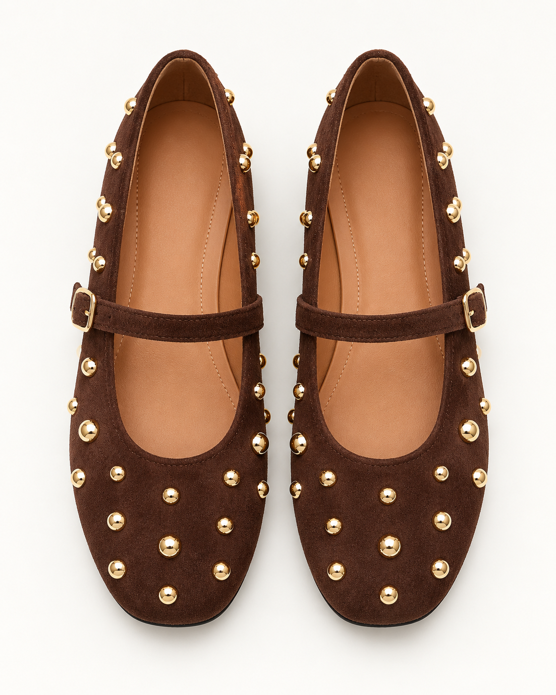 Studded Mary Jane Ballerinas