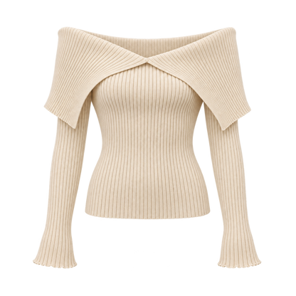 Solid color long sleeve slim T-shirt