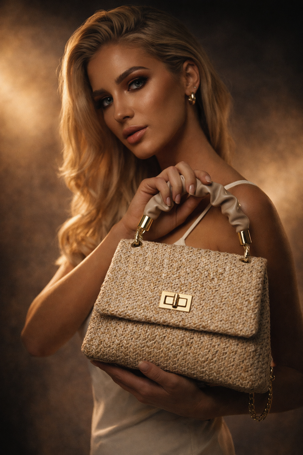 Fashion Fold Handbag Bag Woven Straw Bag Popular Holiday Beach Bag Fashion fold handbag bag woven straw bag popular holiday beach bag